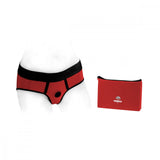 SpareParts Tomboi Harness Red/Black Nylon - Medium
